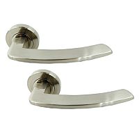 Ручки на розетте APECS H-0493-A NIS никель матовый